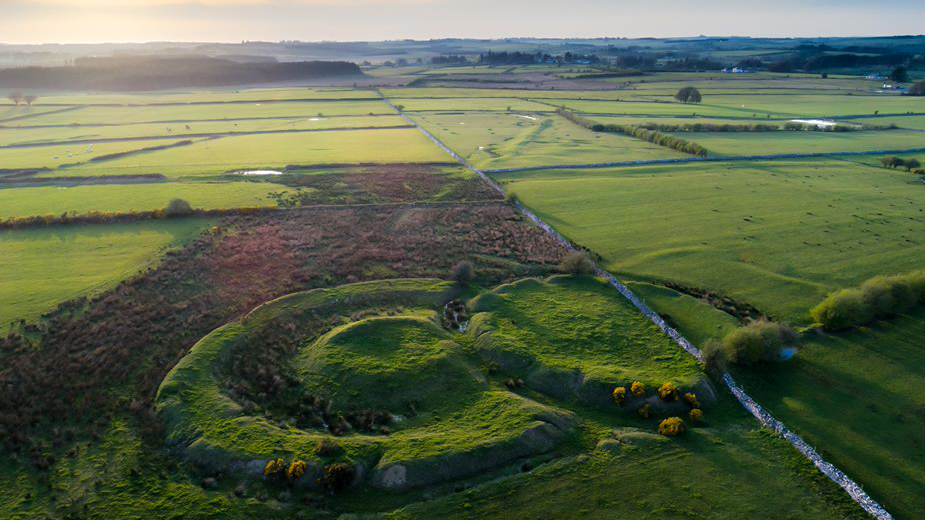 Rathcroghan, vista aerea.