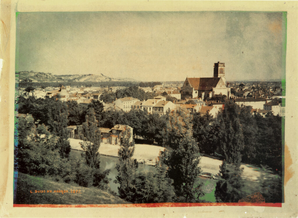 Veduta di Agen, fotografia del 1877 di Louis Ducos du Hauron - Storia Fotografia Colori
