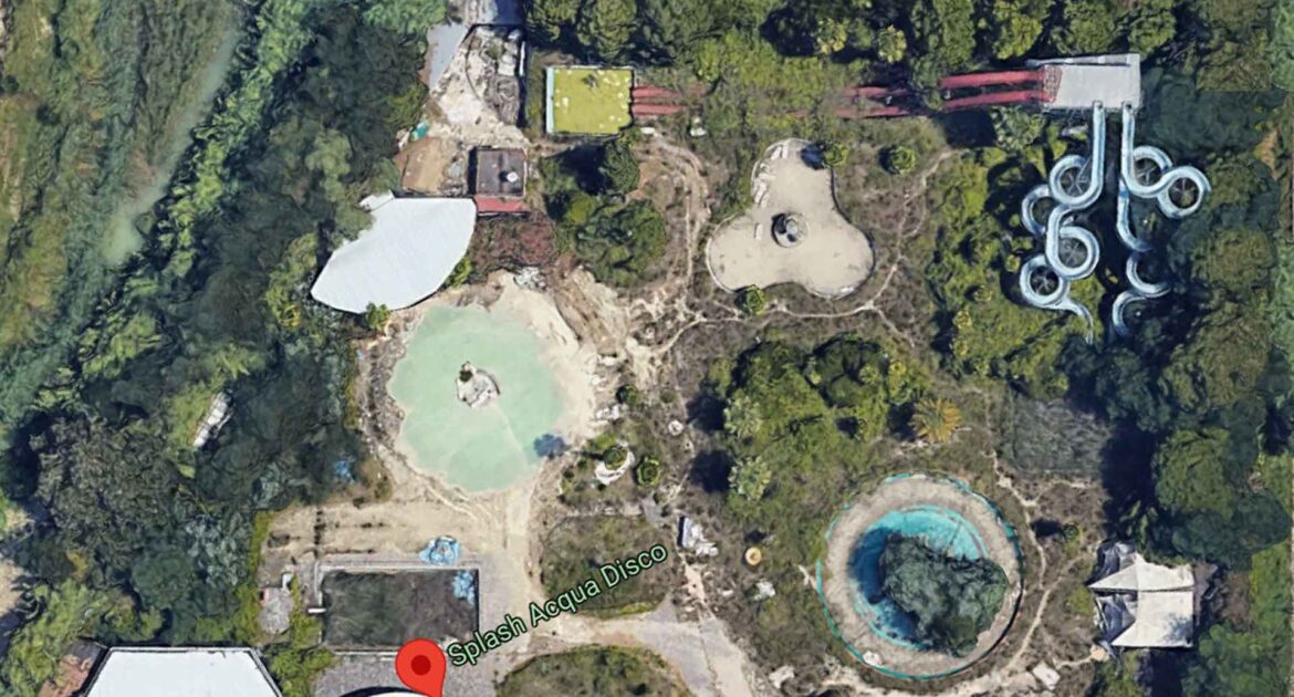 Nel parco acquatico abbandonato ritrovato un cadavere