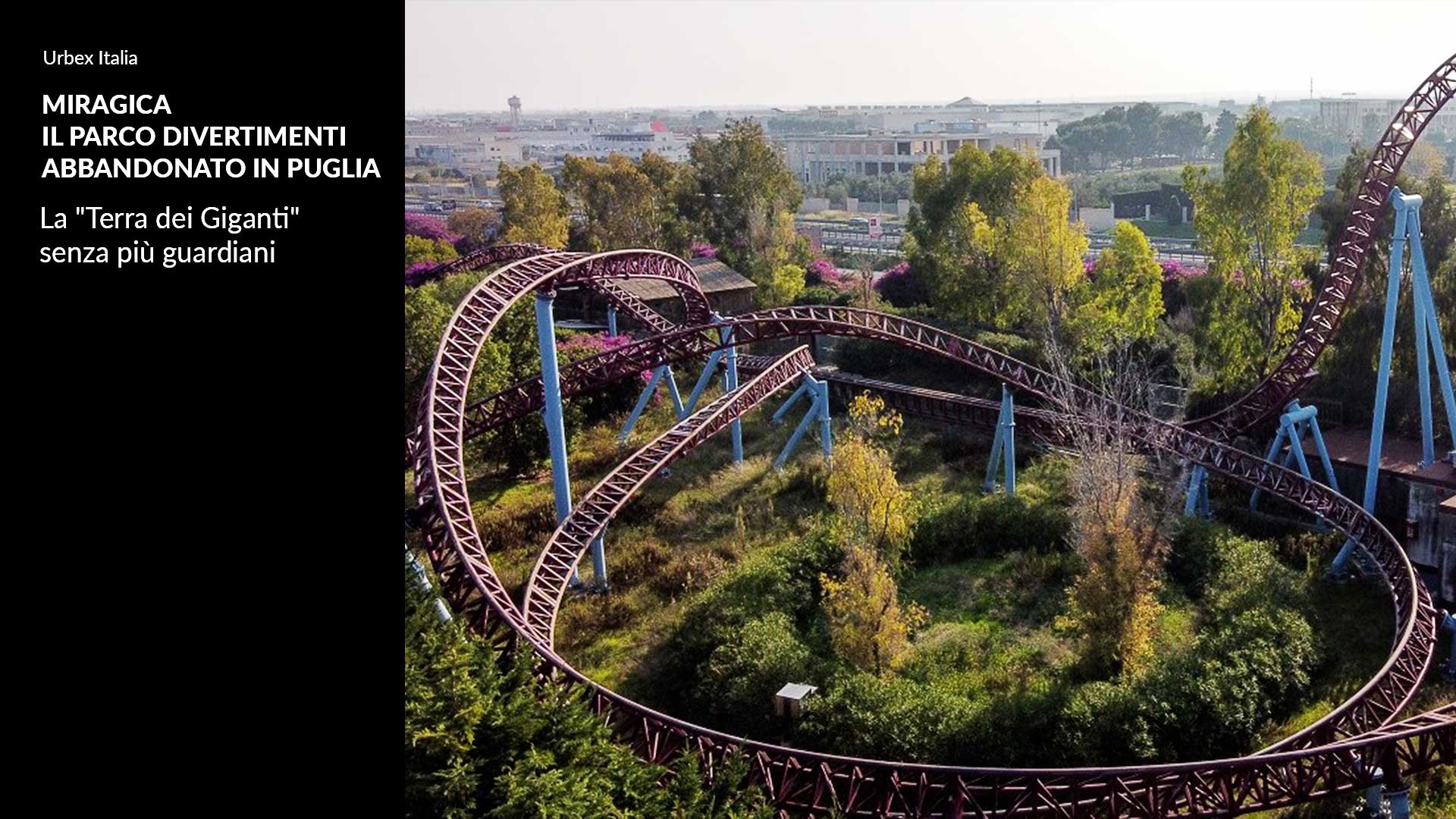 Miragica: il parco giochi abbandonato nel 2018 in Puglia