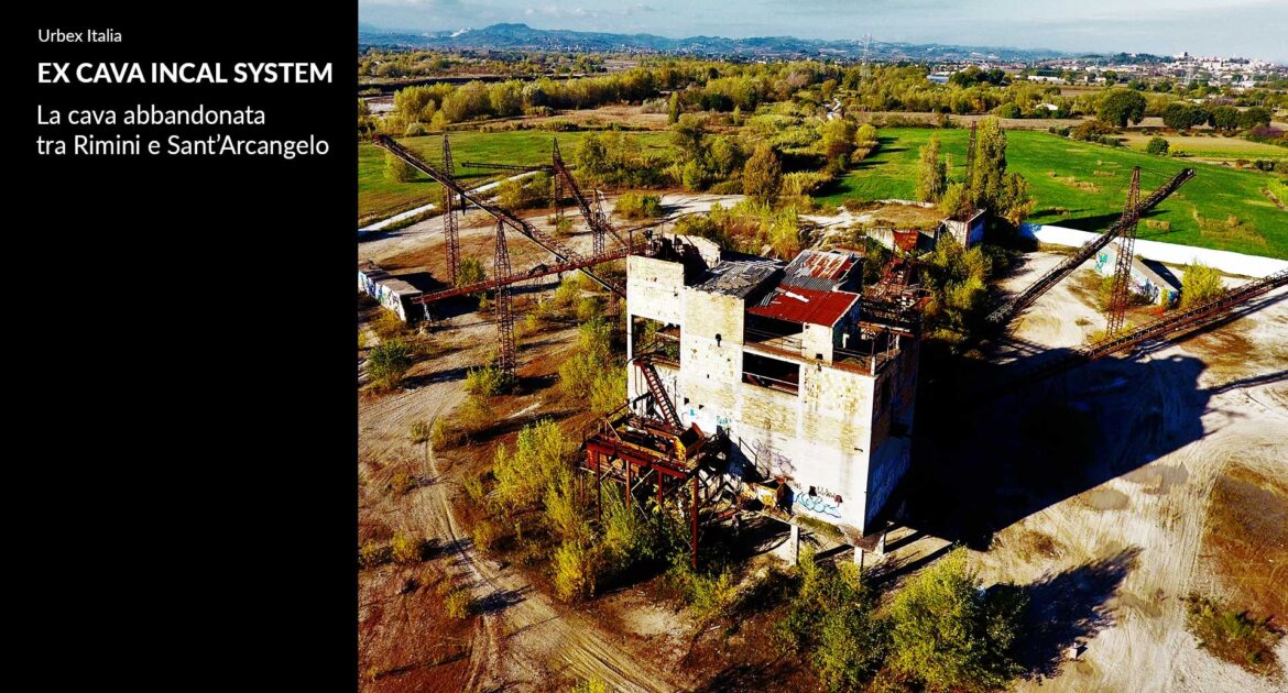 La fabbrica abbandonata nell'ex cava Incal System a Rimini