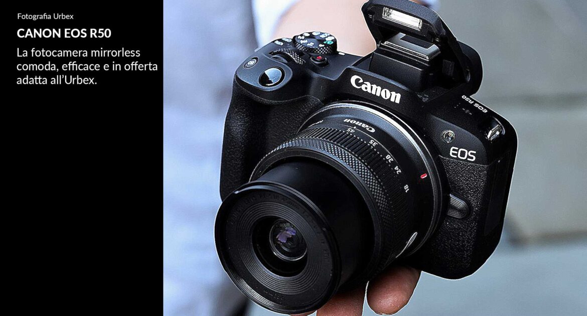 Fotocamera mirrorless Canon EOS R50: comoda ed efficace